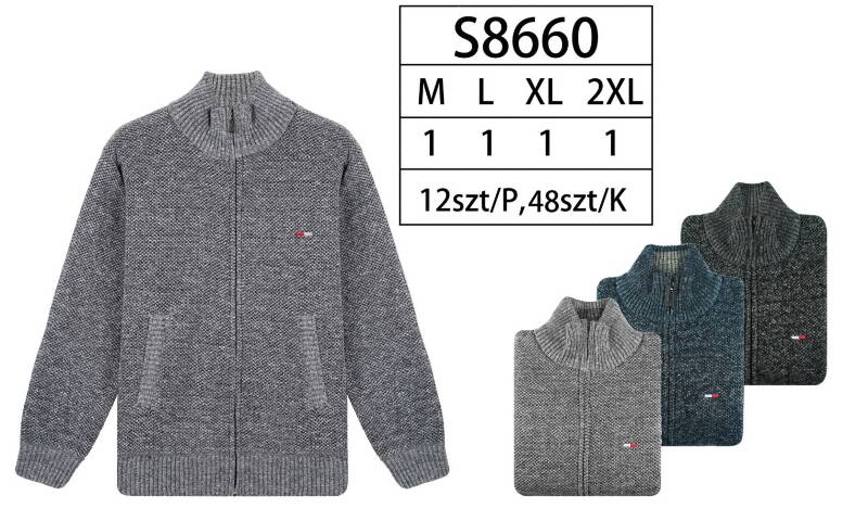 Swetry męska Roz M-2XL, Mix Kolor Paczka 12 szt